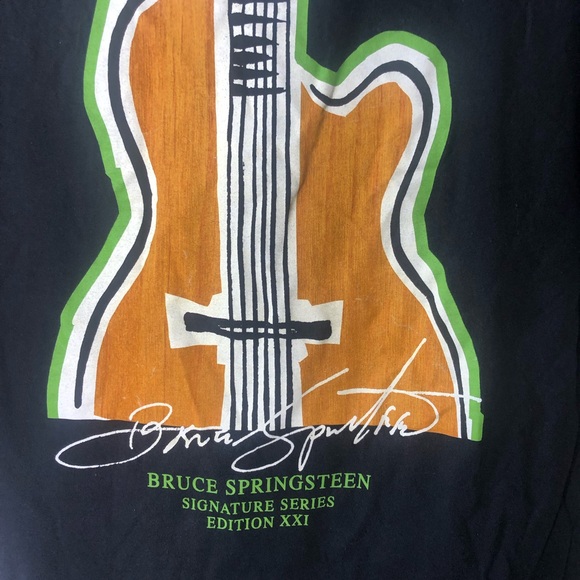 Y2K Vintage Bruce Springsteen Signature Series T-shirt x Hard Rock Cafe - Picture 2 of 10